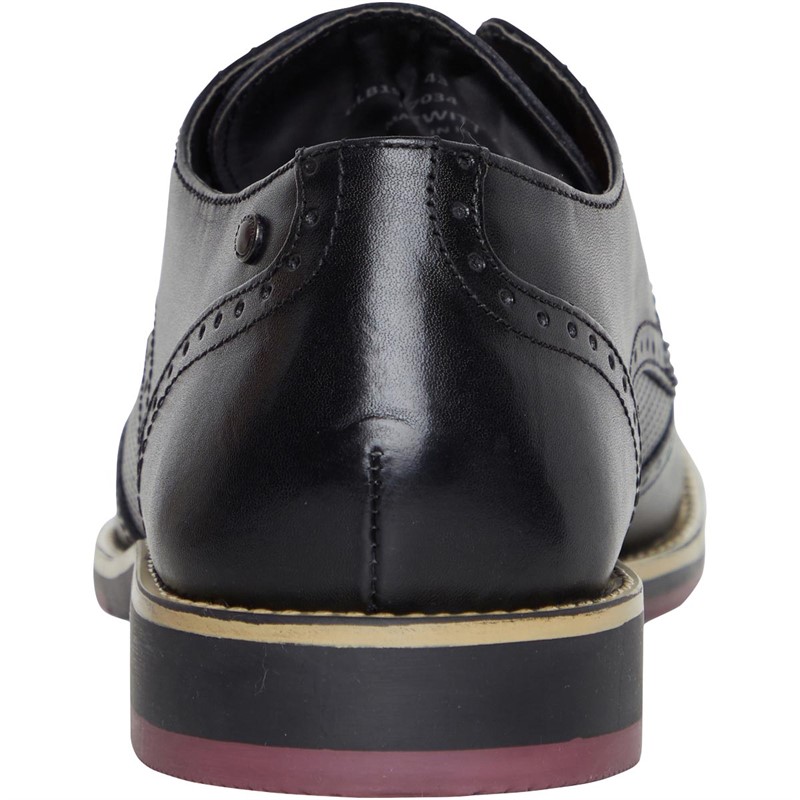 Chaussures Derby Homme Base London Blake - Cuir, Bout Rond, Lacets 3 œillets, Semelle Synthétique - Taille 44