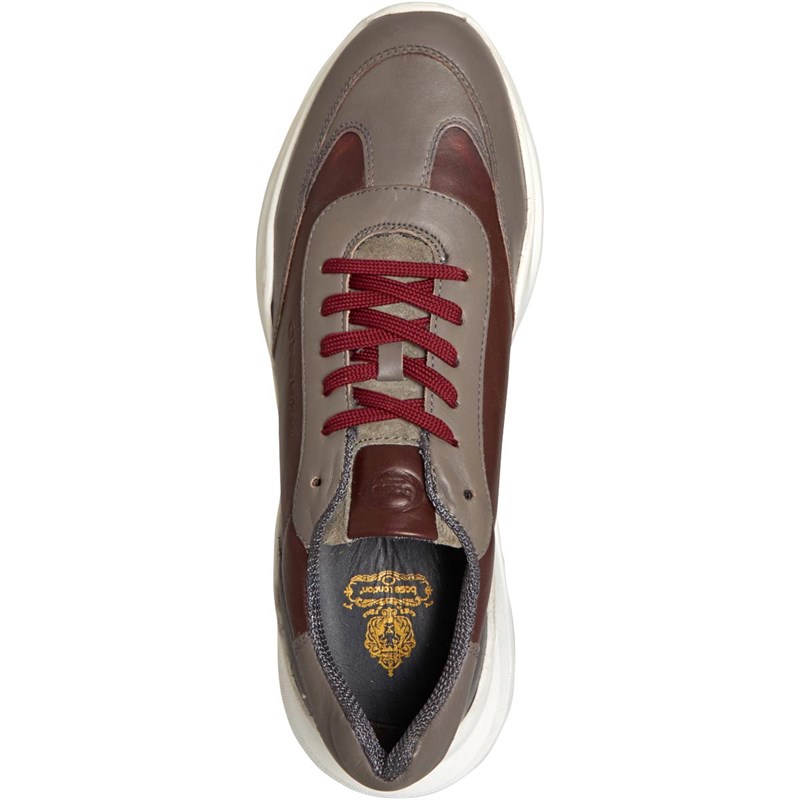 Base London Mens Dice Trainers Bordo/Grey