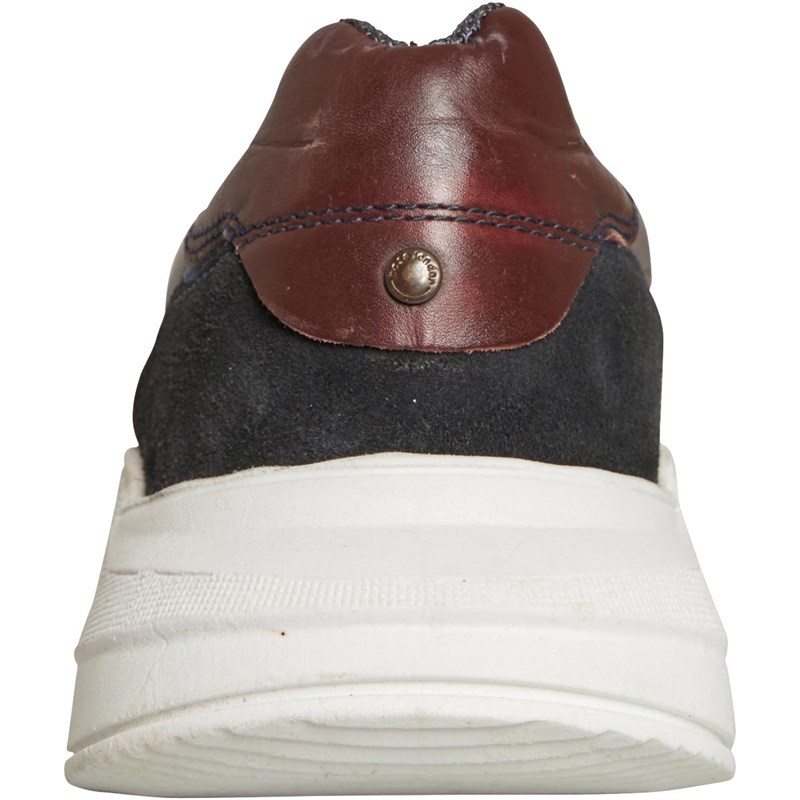 Base London Mens Dice Trainers Grey/Navy