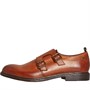 Base London Mens Shale Monk Shoes Tan Washed