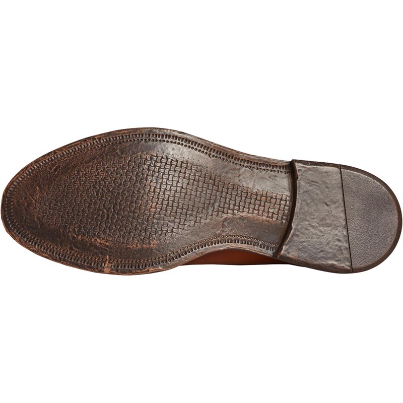 Base London Mens Shale Monk Shoes Tan Washed