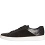 Base London Mens Crew Trainers Black Waxy