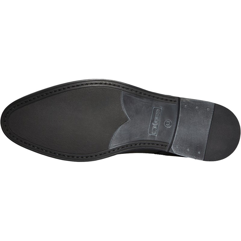 Base London Mens Risco Brogue Shoes Black