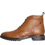 Base London Mens Berkley Brogue Boots Grain Tan
