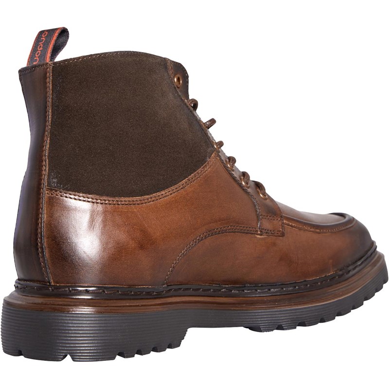 Base London Mens Drummond Boots Washed Brown