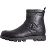 Base London Mens Axle Biker Boots Burnished Black