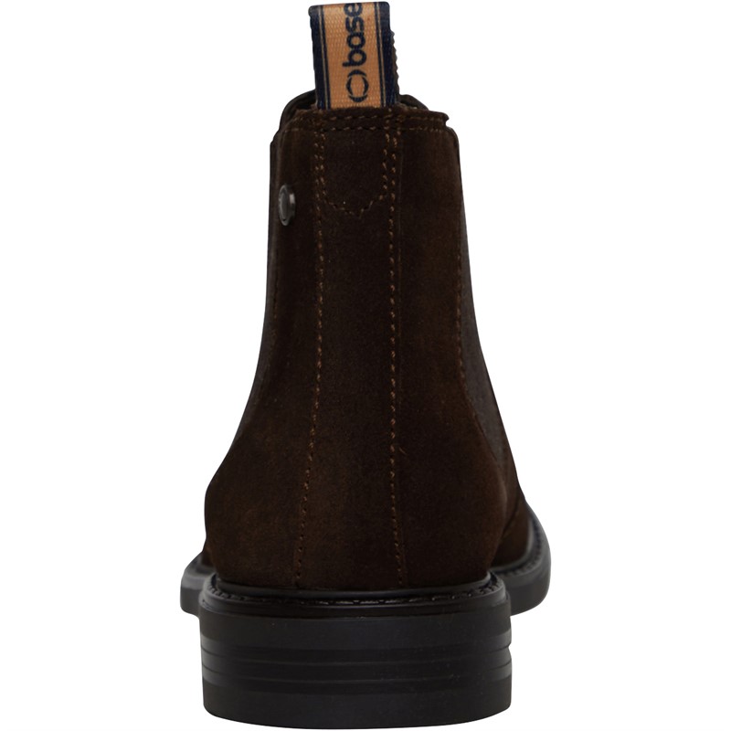 Base London Mens Nelson Chelsea Boots Brown