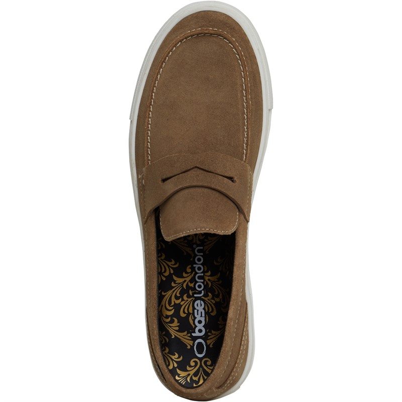 Base London Mens Flynn Slip On Shoes Sand