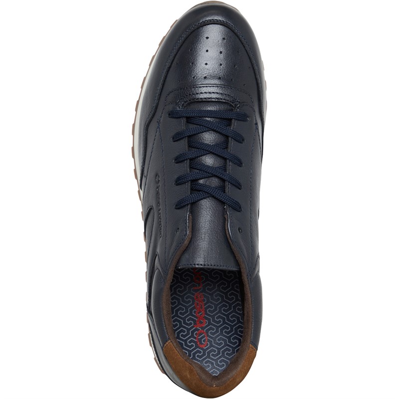 Base London Mens Runner Trainers Navy