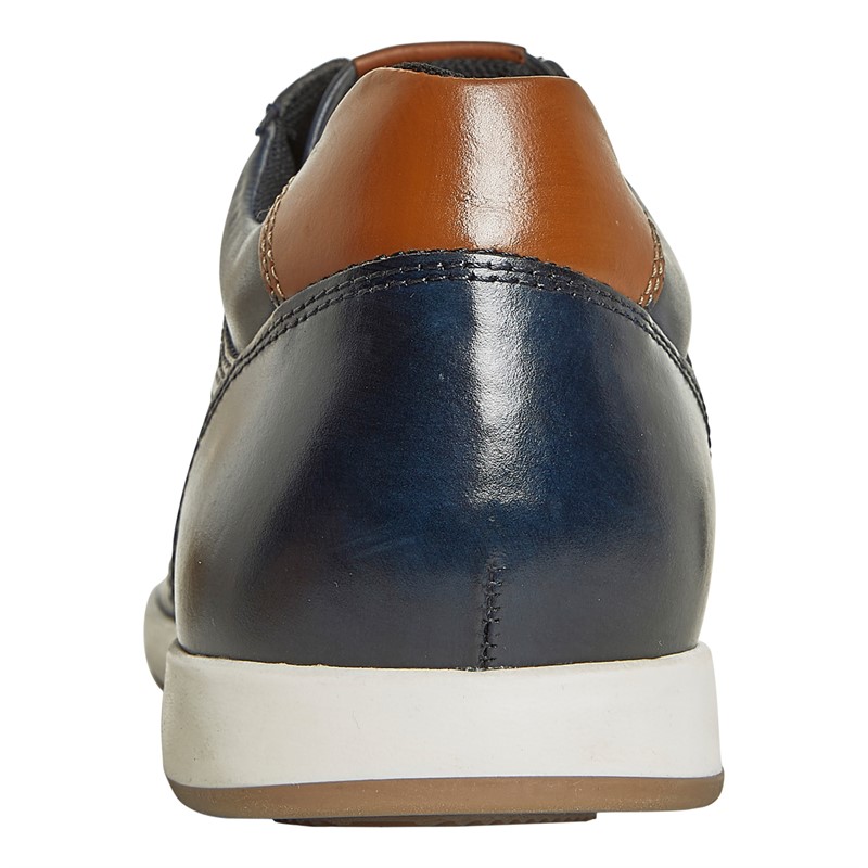 Base London Mens Eclipse Shoes Navy/Tan