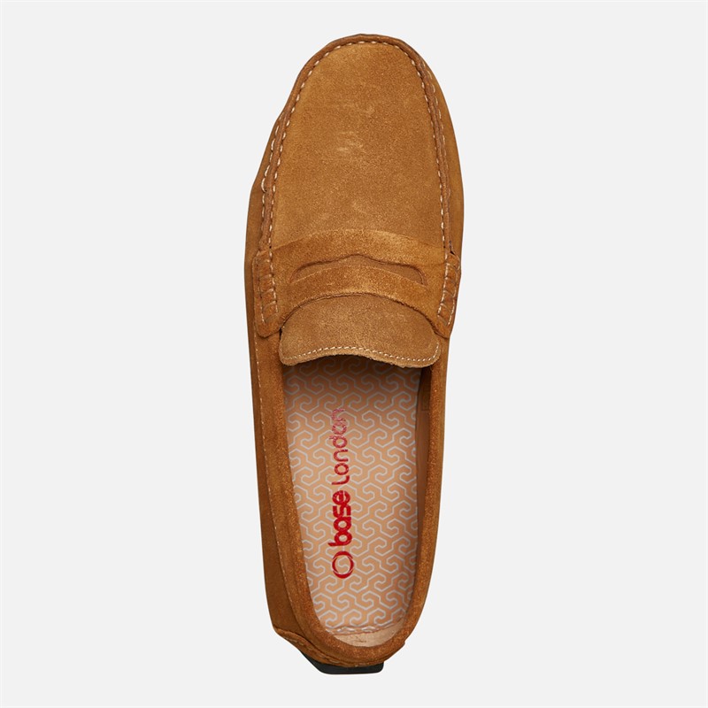 Base London Mens Lisbona Loafers Cognac