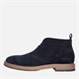 Base London Mens Barnes Suede Chukka Boots Suede Navy