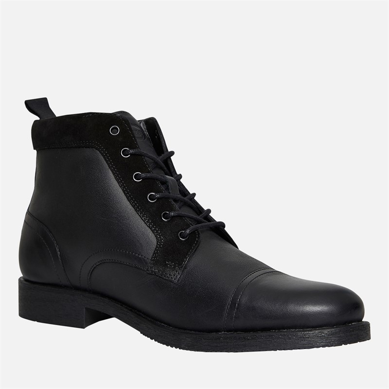 Base London Mens Jim Chukka Boots Black