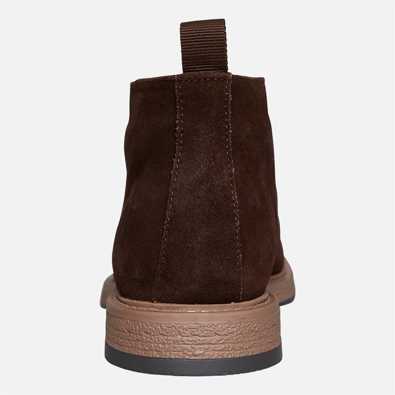 Base London Mens Barnes Suede Chukka Boots Suede Brown