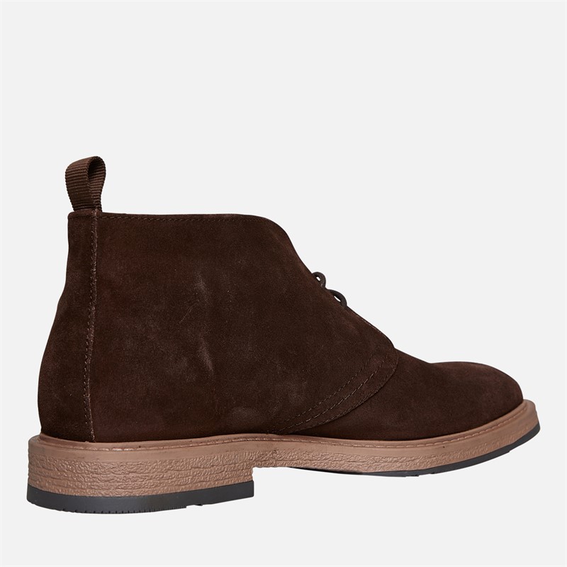 Base London Mens Barnes Suede Chukka Boots Suede Brown