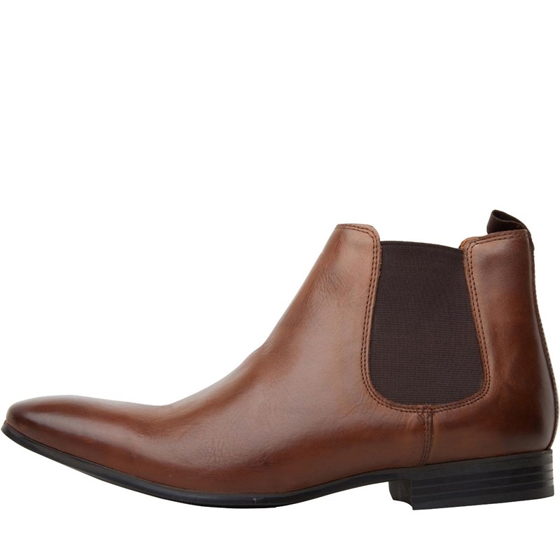 Buy Base London Mens Ken Chelsea Boots Waxy Brown