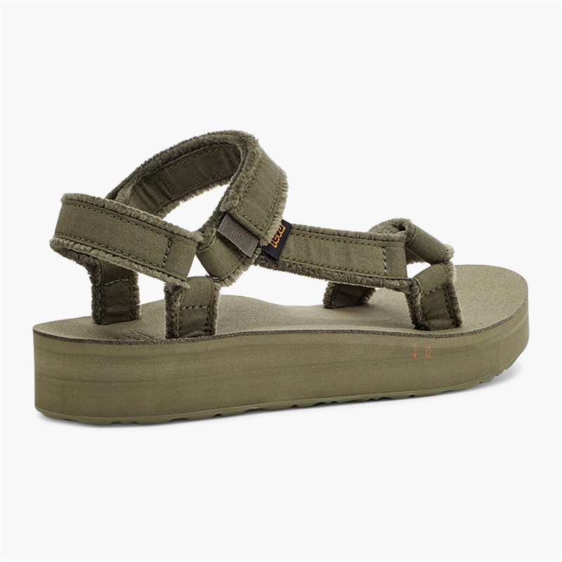 Teva Sandales Universelles Mi-Mollet Toile Femme Olive