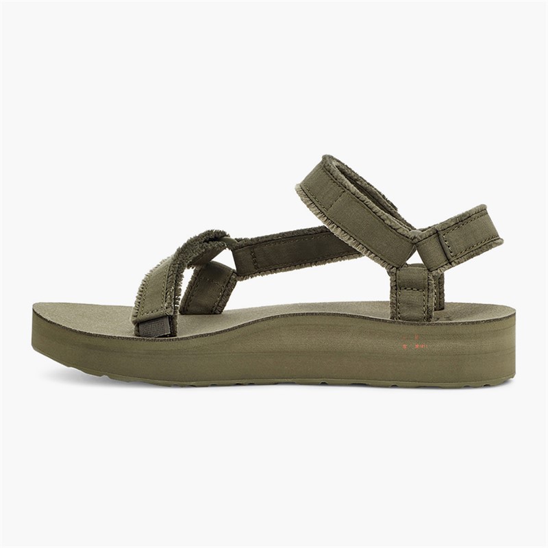 Teva Sandales Universelles Mi-Mollet Toile Femme Olive