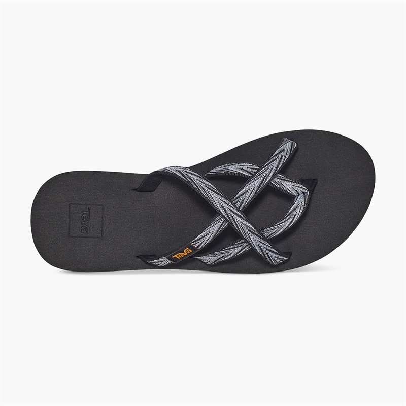 Teva Sandales Olowahu Femme Palms Black/Blanc