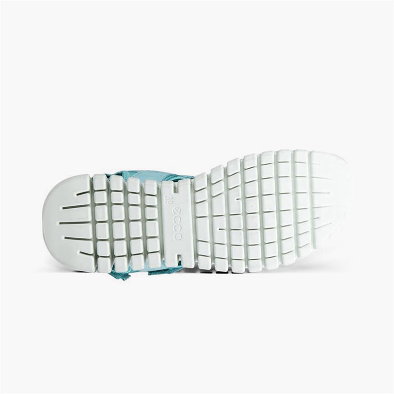 ECCO Womens Gruuv Sol Nubuck Ankle Strap Sandals Aquatic