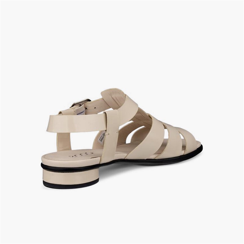 ECCO Damen Alba Leder Römische Sandalen geformt Limestone