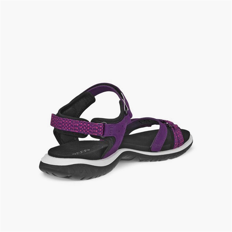 ECCO Womens Offroad Roam Nubuck Ankle Strap Sandals Imperial Purple/Beetroot