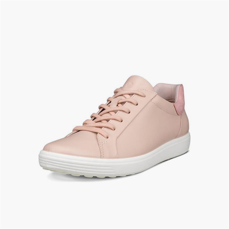 ECCO Damen Soft VII Nubuk Sneaker Rose Dust/Old Rose