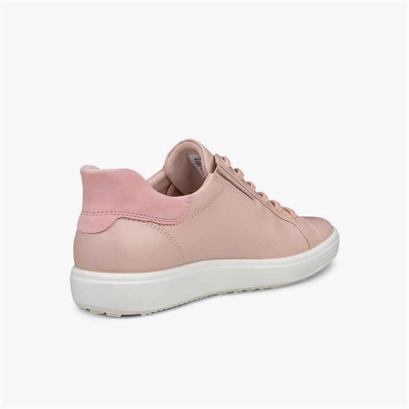 ECCO Damen Soft VII Nubuk Sneaker Rose Dust/Old Rose