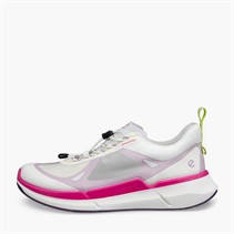 ECCO Womens Biom 2.2 Breathru Speedlace Trainers White/Lavender Mist/Beetroot