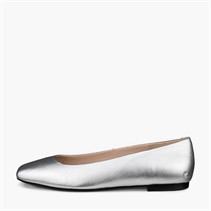 ECCO Womens Margot Ballerina Pumps Pure Silver
