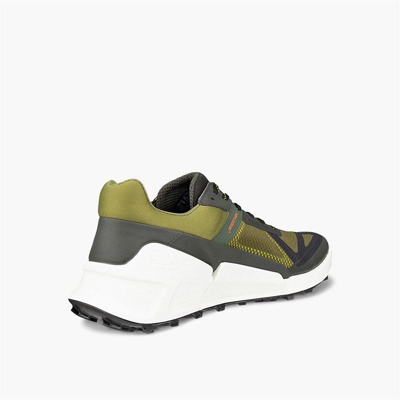 ECCO Mens Biom 2.1 X Country Trail Trainers Peat/Acorn/Lime Punch
