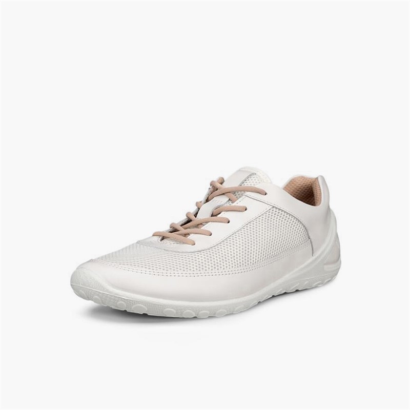 ECCO Damen Biom Everyday Schnür Turnschuhe Weiß/Weiß