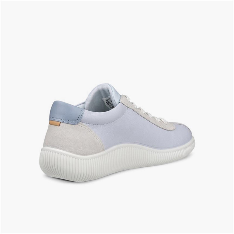 ECCO Damen Weiche Null Leder Turnschuhe Air/Shadow White