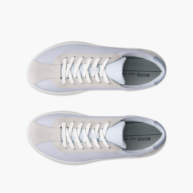 ECCO Damen Weiche Null Leder Turnschuhe Air/Shadow White