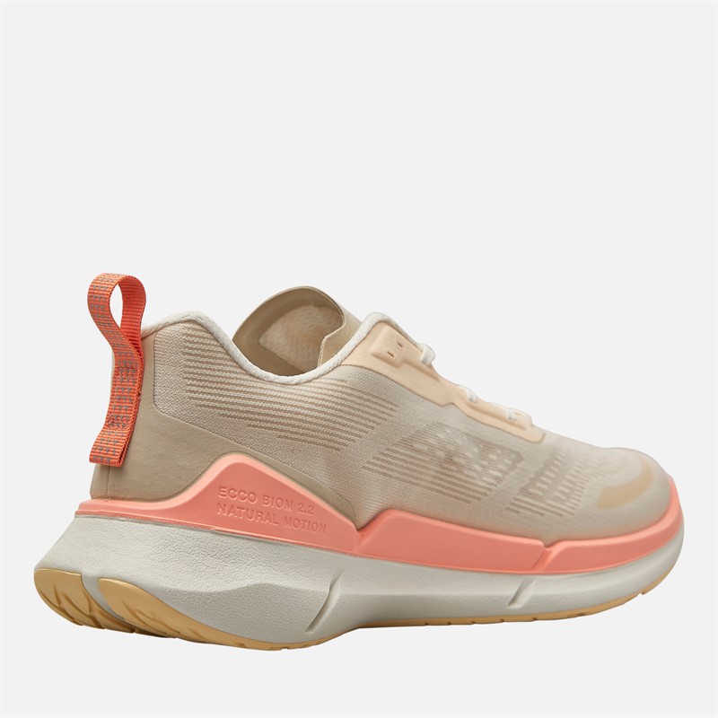 ECCO Womens Biom 2.2 Trainers Beige/Pink