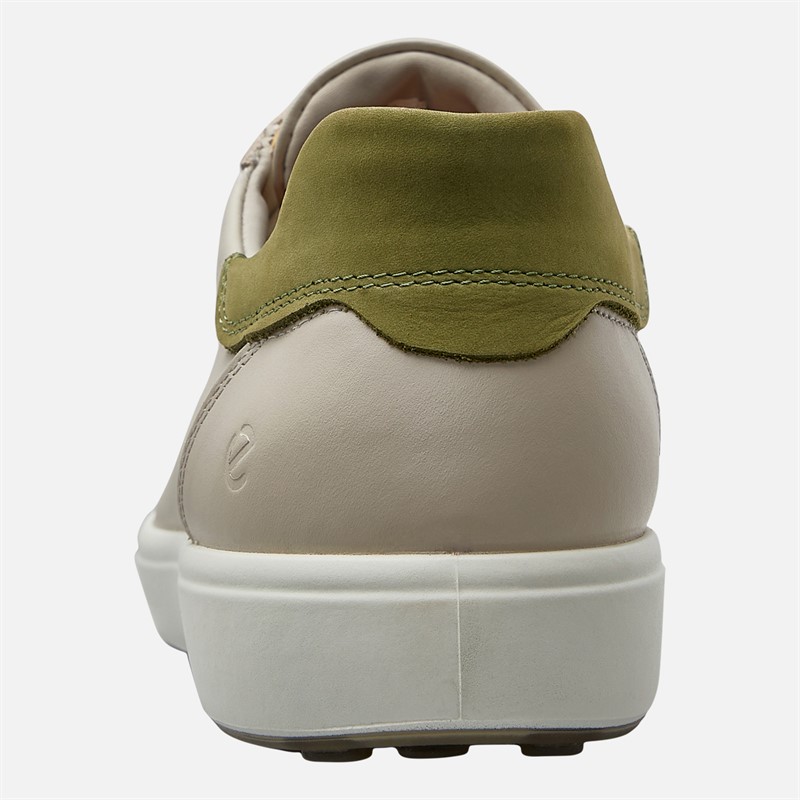 ECCO Mens Easy Slip Lace Trainers Grey/Olive