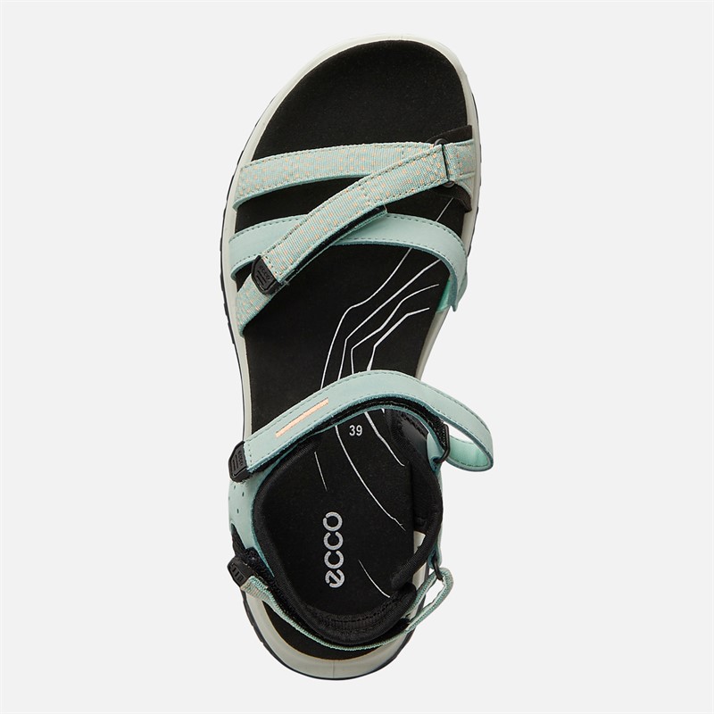 ECCO Womens Offroad Roam Leather Walking Sandals Emerald