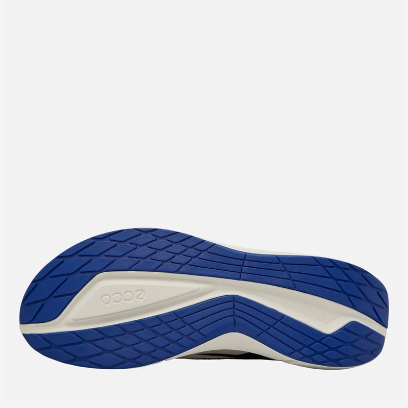 ECCO Mens Biom 2.2 Suede Trainers White/Grey/Black/Blue