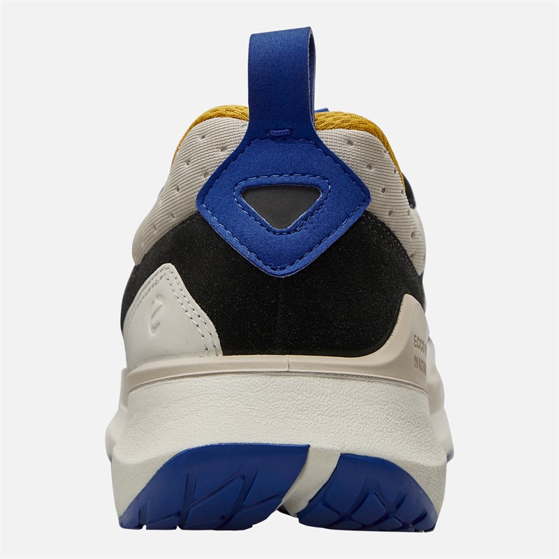 ECCO Mens Biom 2.2 Suede Trainers White/Grey/Black/Blue