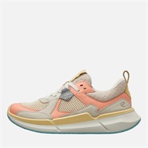 ECCO Womens Biom 2.2 Leather Trainers Limestone