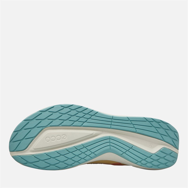 ECCO Womens Biom 2.2 Leather Trainers Limestone