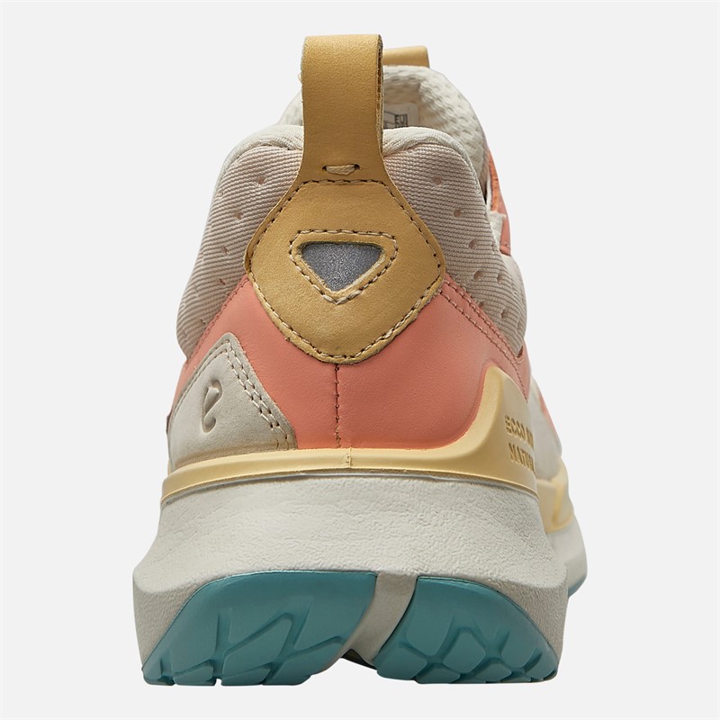 ECCO Womens Biom 2.2 Leather Trainers Limestone