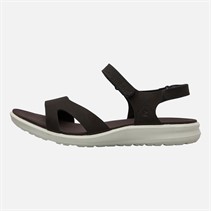 ECCO Womens Cruise Two Strap Sandals Black/White