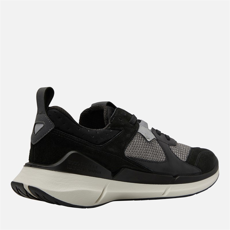 ECCO Mens Biom 2.2 Leather/Suede Trainers Black