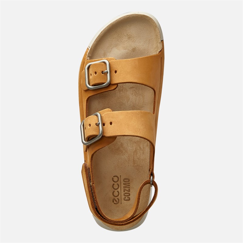 ECCO Womens Cozmo Ankle Strap Sandals Brown