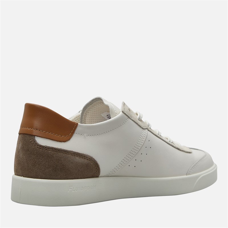 ECCO Mens Street Lite Trainers White/Tan/Brown