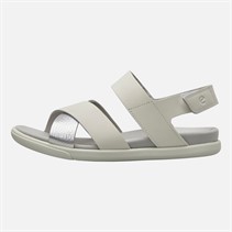 ECCO Womens Samara Leather Backstrap Sandals White/Silver