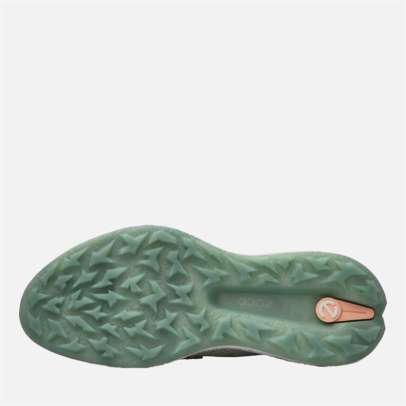 ECCO Womens Golf Biom H5 Shoes White/Sedum Green