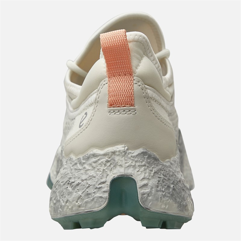 ECCO Womens Golf Biom H5 Shoes White/Sedum Green