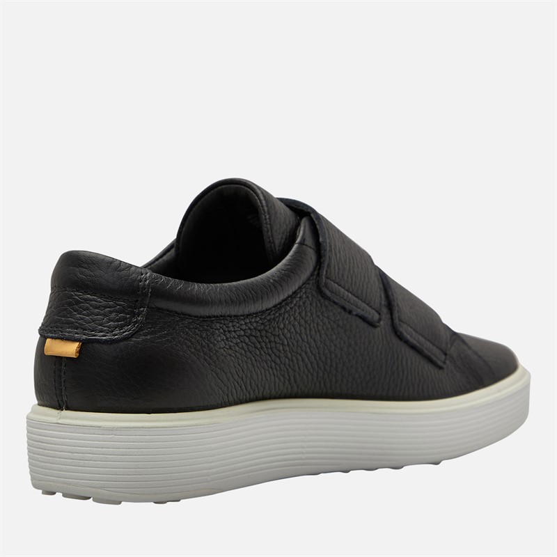 ECCO Womens Soft 60 Leather Slip On Trainers Black